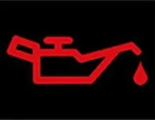 Câu 228: Khi động cơ xe ô tô đã khởi động, bảng đồng hồ xuất hiện ký hiệu như hình vẽ dưới đây là báo hiệu tình trạng gì của xe ô tô?