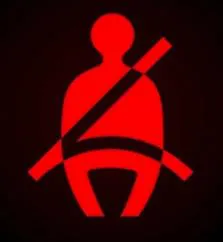 Câu 230: Khi động cơ xe ô tô đã khởi động, bảng đồng hồ xuất hiện ký hiệu như hình vẽ dưới đây là báo hiệu tình trạng gì của xe ô tô?