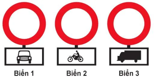 Câu 351: Ba biển này có hiệu lực như thế nào?