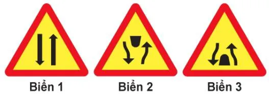 Câu 394: Biển nào báo hiệu Kết thúc đường đôi?