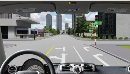 Câu 570: Xe của bạn được đi theo hướng nào trong trường hợp này?