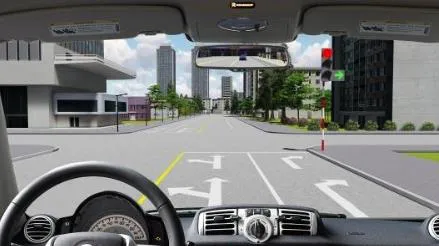 Câu 571: Xe của bạn được đi theo hướng nào trong trường hợp này?