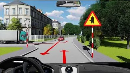 Câu 575: Xe nào phải nhường đường trong trường hợp này?